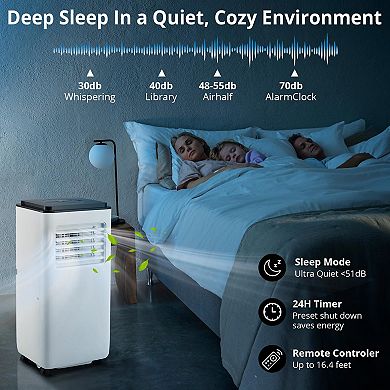 ANIXOL 10000 BTU Portable Air Conditioner with Dehumidifier