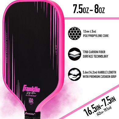 Franklin Sports Signature Carbon Elongated Pro Pickleball Paddle