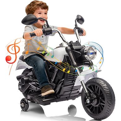 ANIXOL 12V Kids Electric Ride-On Motorcycle with Headlight