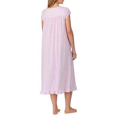 Women Loungewear Lightweight Short Sleeve Stretchy Long Nightgown