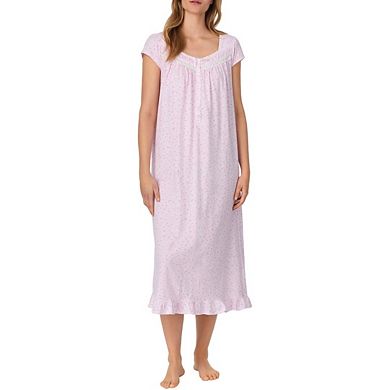 Women Loungewear Lightweight Short Sleeve Stretchy Long Nightgown
