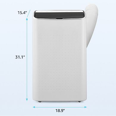 ANIXOL 14,000 BTU Portable AC, 3-in-1 Dehumidifier/Fan, Auto Swing, Sleep, 24H Timer, Remote