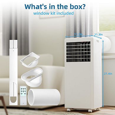 ANIXOL 8000 BTU Portable Air Conditioner 3-in-1 with Remote Control and Sleep Mode