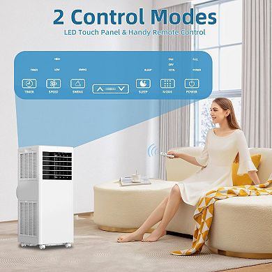 ANIXOL 8000 BTU Portable Air Conditioner 3-in-1 with Remote Control and Sleep Mode
