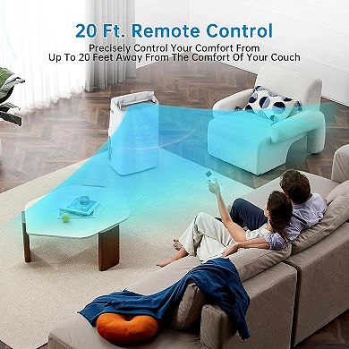 ANIXOL 15,000 BTU Portable AC, 3-in-1 Cooler Dehumidifier Fan, Remote, 24H Timer