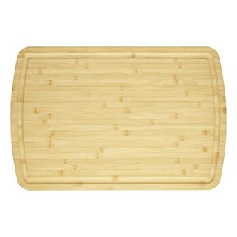 ANIXOL Extra Large 100% Bamboo Cutting Board with Deep Juice Grooves