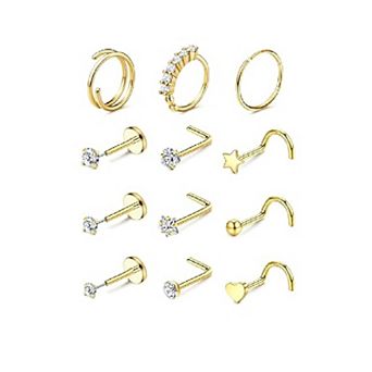 Surgical Steel Nose Hoops