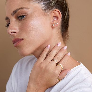 Minimal Helix Stud Earrings