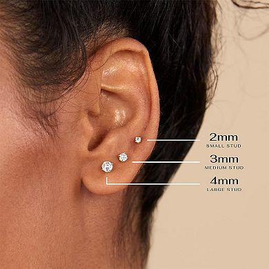 Minimal Helix Stud Earrings
