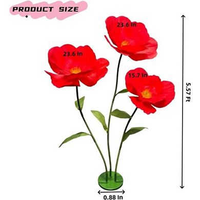 Large Waterproof Adjustable Artificial Flowers