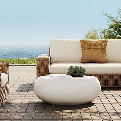 Oval Indoor and Outdoor Coffee Table