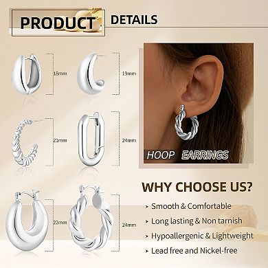Twisted Hoop Earring Pack