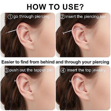 Threadless Cartilage Stud