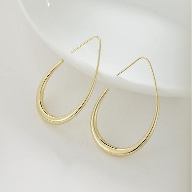 Elegant Oval Drop Earrings