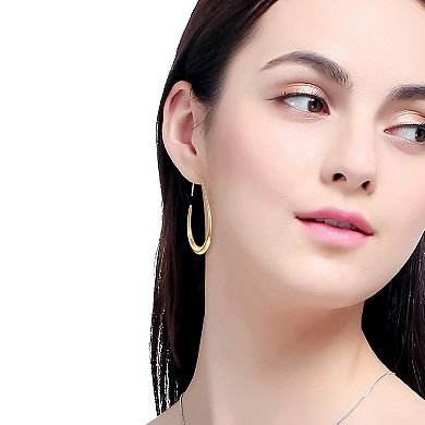 Elegant Oval Drop Earrings