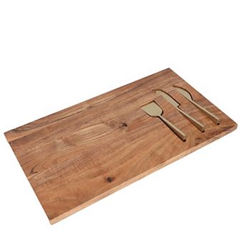 Mingle & Co. 4 pc Wood Serving Board Set