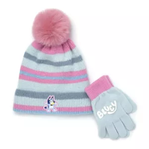 Licensed Character Girls Bluey 2-Piece Winter Hat & Gloves Set