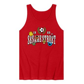 Men's Sesame Street Soccer Jersey Graphic Tank Top