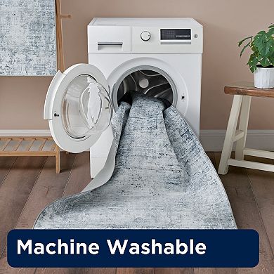 Wyatt & Ash Hazen Abstract Imagine Printed Washable Chenille Rug