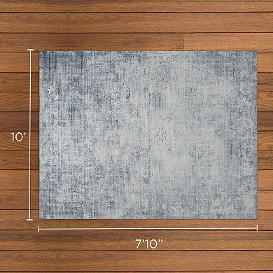 Wyatt & Ash Hazen Abstract Imagine Printed Washable Chenille Rug