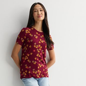 Women's Hybrid Short Sleeve Halloween Graphic Tee