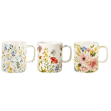 Retroware by Home Essentials Colorful Wildflowers Decal Mug