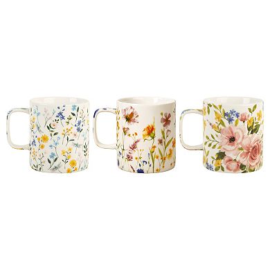 Retroware by Home Essentials Colorful Wildflowers Decal Mug