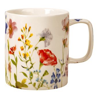 Retroware by Home Essentials Colorful Wildflowers Decal Mug