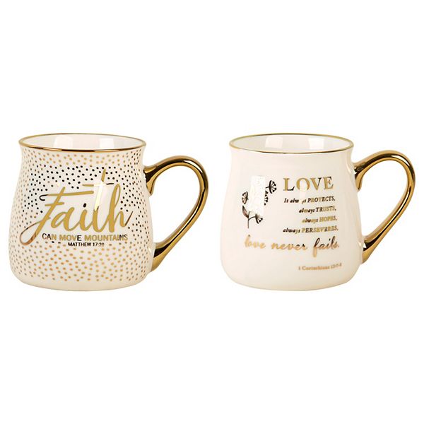 Retroware by Home Essentials Faith Can Move Mountains Mug