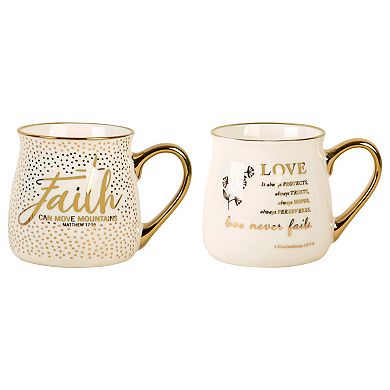 Retroware by Home Essentials Faith Can Move Mountains Mug