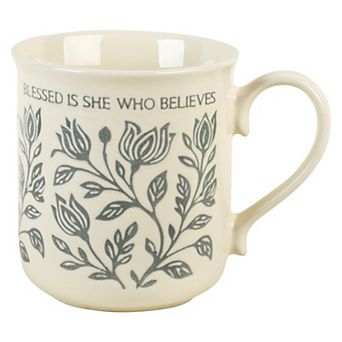 Retroware by Home Essentials Blue & White Vines Believes Mug