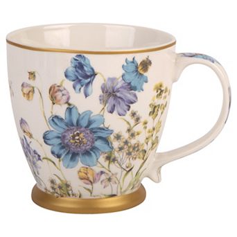 Retroware by Home Essentials Yellow Floral Chintz Mug