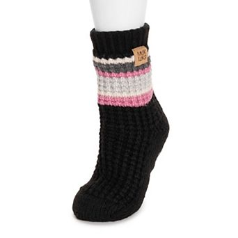 MUK LUKS Women's Supersoft Waffle Cabin Socks