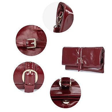 MKF Collection Koumei Clutch Bag with Buckle Detail