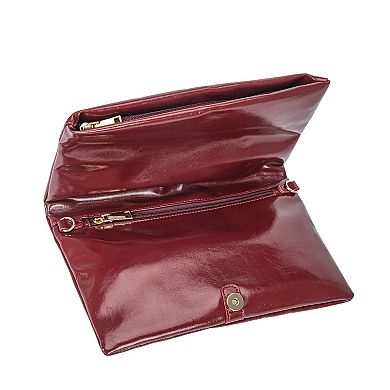 MKF Collection Koumei Clutch Bag with Buckle Detail