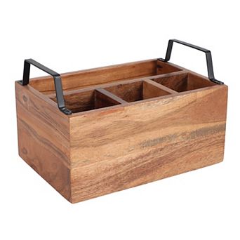 Mingle & Co. Wooden Utensil Caddy