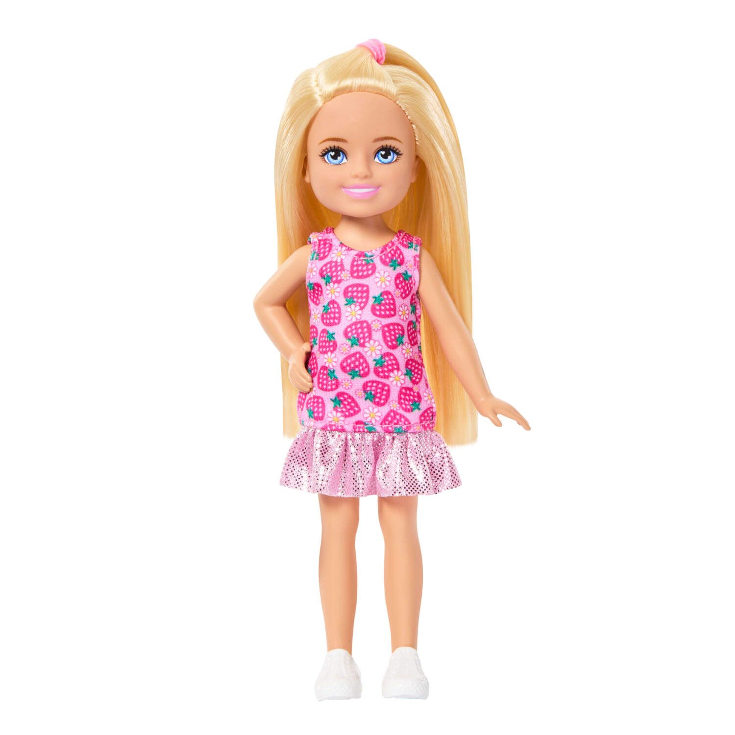 Детские куклы Barbie Club Chelsea Strawberry-Print Dress & Shoes Doll Set