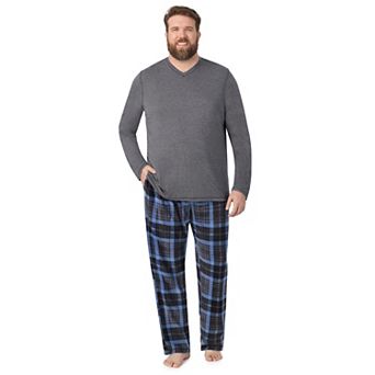 Big & Tall Cuddl Duds® Cabin Fleece Pajama Top & Pajama Bottoms Set