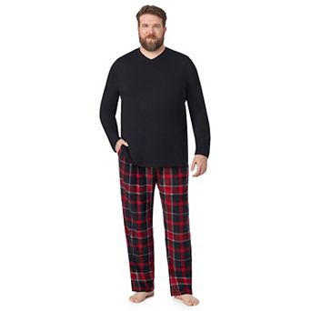 Big & Tall Cuddl Duds® Cabin Fleece Pajama Top & Pajama Bottoms Set