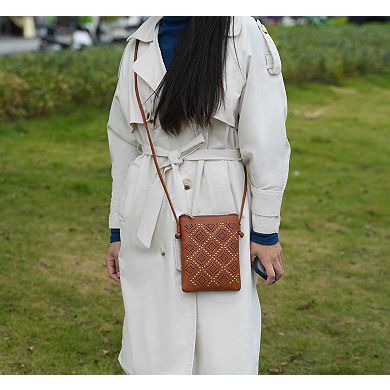 MKF Collection Leysha Crossbody Bag with Zip Closure