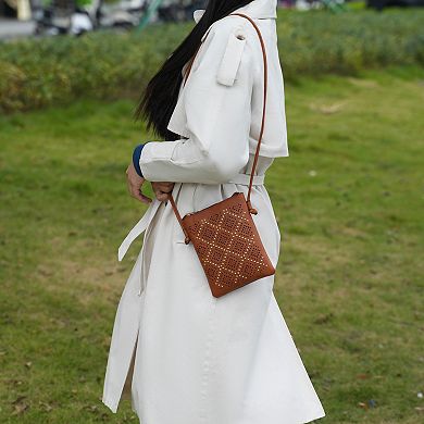 MKF Collection Leysha Crossbody Bag with Zip Closure