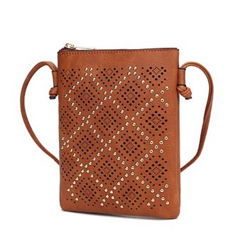 MKF Collection Leysha Crossbody Bag with Zip Closure