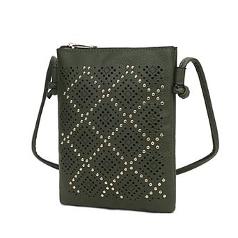 MKF Collection Leysha Crossbody Bag with Zip Closure