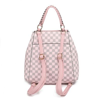 MKF Collection Kimberly Circular Print Backpack Tote