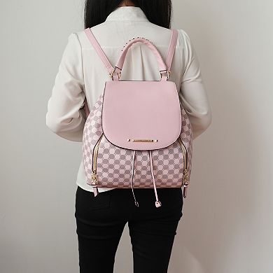 MKF Collection Kimberly Circular Print Backpack Tote