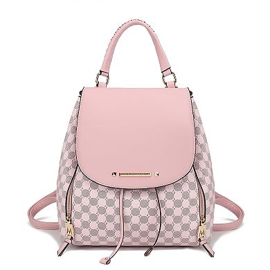 MKF Collection Kimberly Circular Print Backpack Tote