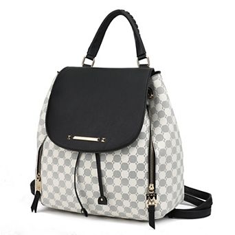 MKF Collection Kimberly Circular Print Backpack Tote