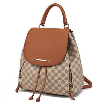 MKF Collection Kimberly Circular Print Backpack Tote