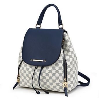 MKF Collection Kimberly Circular Print Backpack Tote