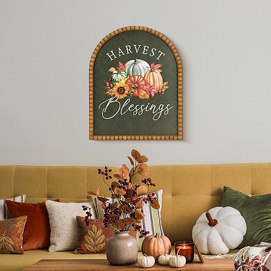 Harvest Blessings Arch Wall Art